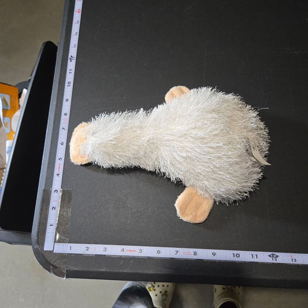 Ganz Webkinz Googles White Plush Retired Platypus Goose Shaggy Stuffed HM021 - Picture 7 of 8